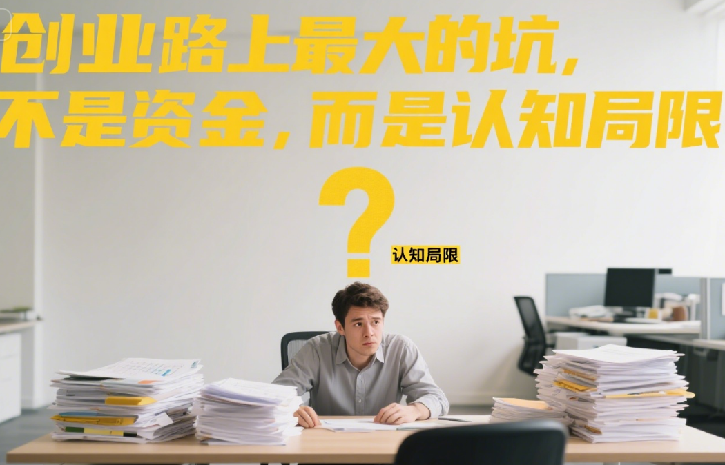 创业路上最大的坑，不是资金，而是认知局限