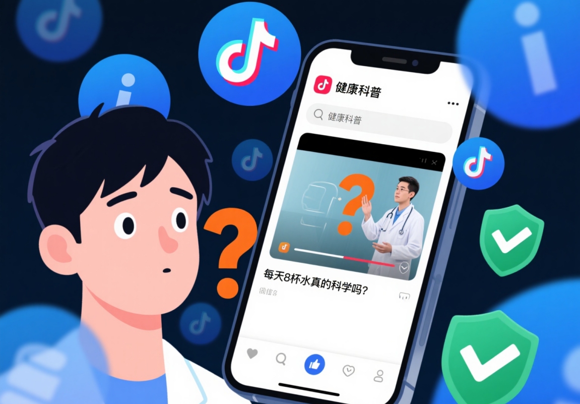 抖音成健康信息信任榜首？年轻人一边刷一边 “打问号” 的真相