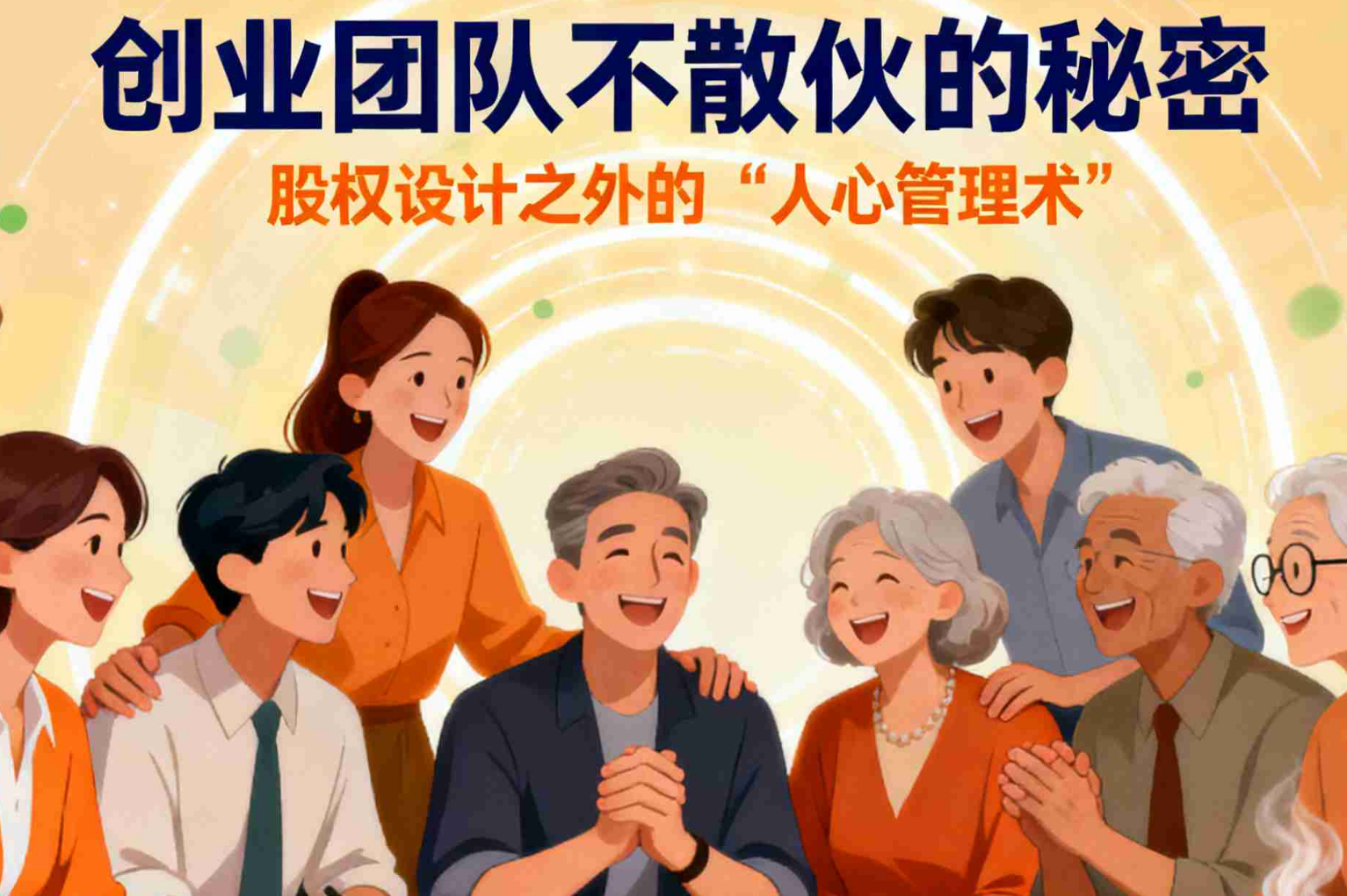 创业团队不散伙的秘密：股权设计之外的 “人心管理术”