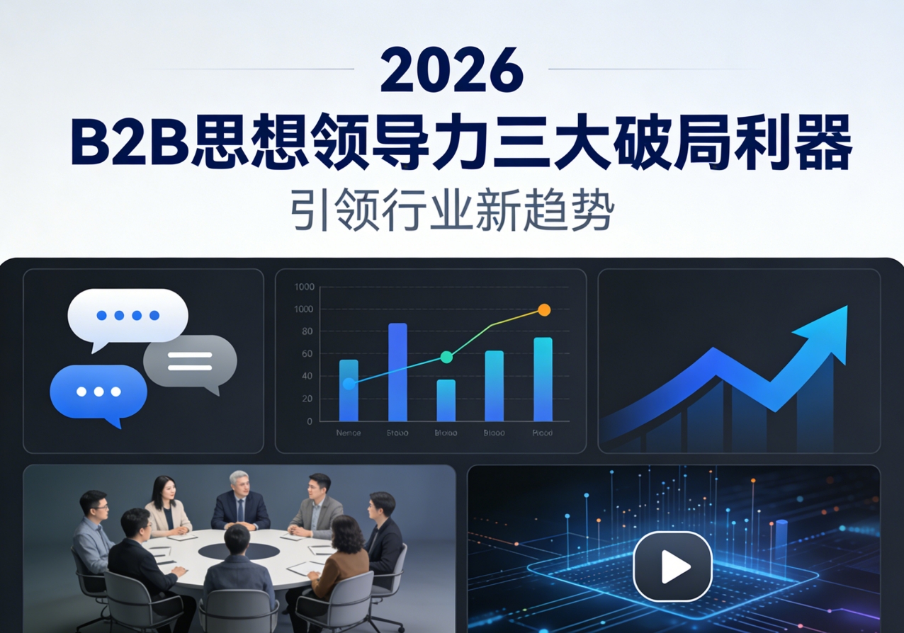 互动、活动、视频：2026 年 B2B 思想领导力内容的三大破局利器