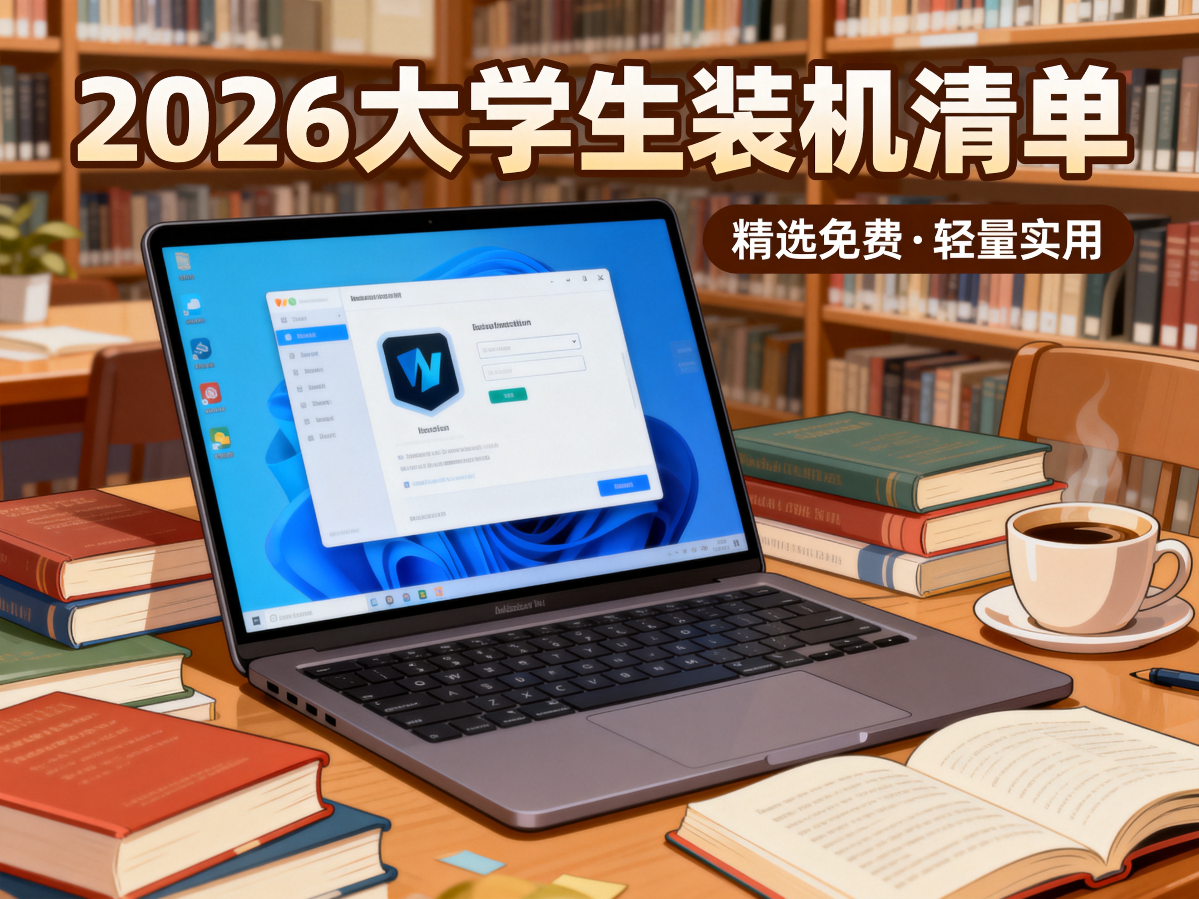2026年大学生电脑装机必备软件（精品、免费、不占内存）