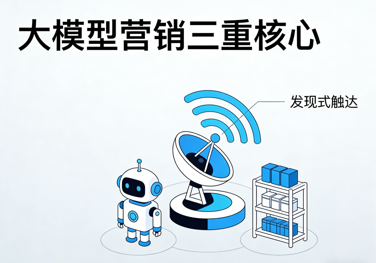 大模型营销三重核心：发现式触达、智能体服务与零售媒体融合